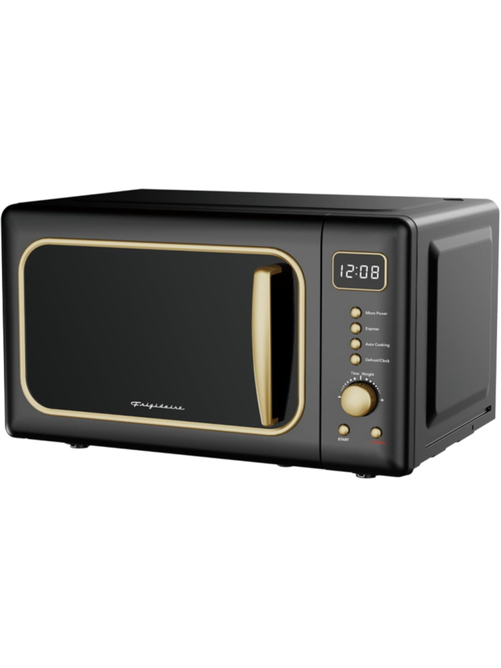 Frigidaire Black & Gold Retro Countertop Microwave Oven - EMW788RETRO 0